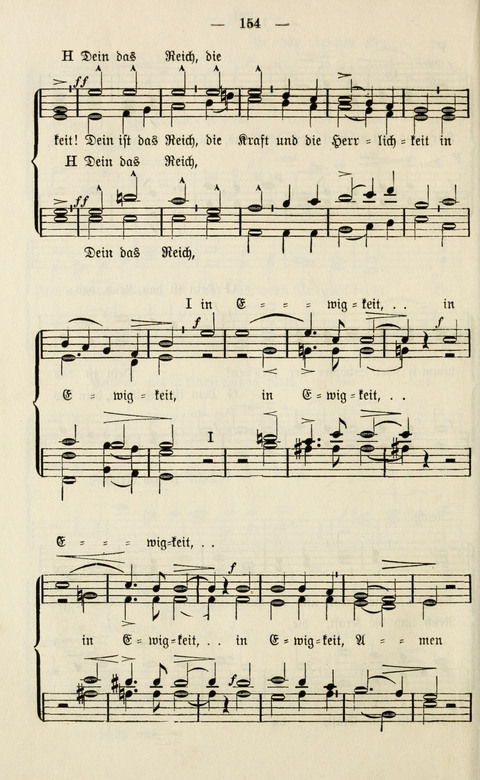 Sammlung Kirchlicher Lieder: für den Gemischten Chor. Liederbuch für Kirche, Schule und Haus page 154