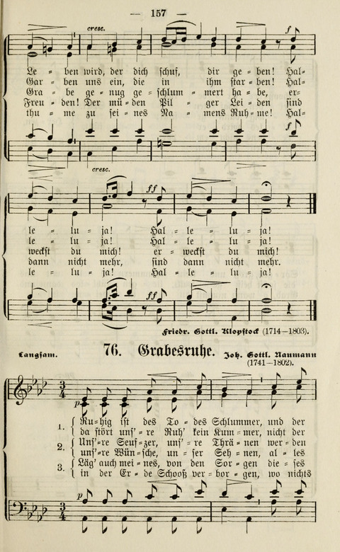 Sammlung Kirchlicher Lieder: für den Gemischten Chor. Liederbuch für Kirche, Schule und Haus page 157