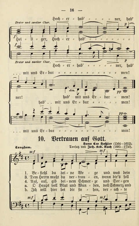 Sammlung Kirchlicher Lieder: für den Gemischten Chor. Liederbuch für Kirche, Schule und Haus page 16