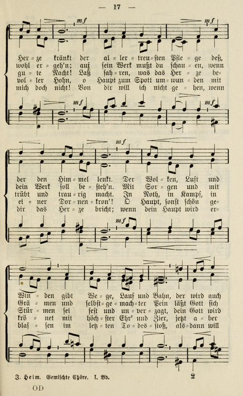 Sammlung Kirchlicher Lieder: für den Gemischten Chor. Liederbuch für Kirche, Schule und Haus page 17
