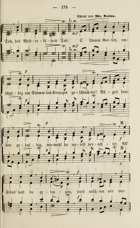 Sammlung Kirchlicher Lieder: für den Gemischten Chor. Liederbuch für Kirche, Schule und Haus page 175