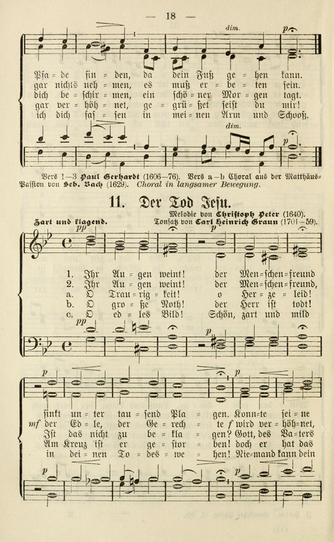 Sammlung Kirchlicher Lieder: für den Gemischten Chor. Liederbuch für Kirche, Schule und Haus page 18