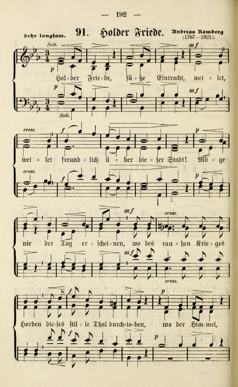 Sammlung Kirchlicher Lieder: für den Gemischten Chor. Liederbuch für Kirche, Schule und Haus page 192
