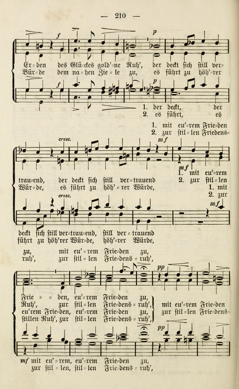Sammlung Kirchlicher Lieder: für den Gemischten Chor. Liederbuch für Kirche, Schule und Haus page 210