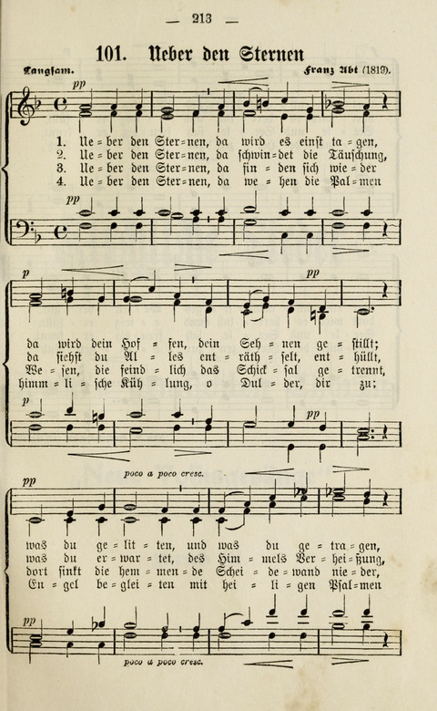 Sammlung Kirchlicher Lieder: für den Gemischten Chor. Liederbuch für Kirche, Schule und Haus page 213