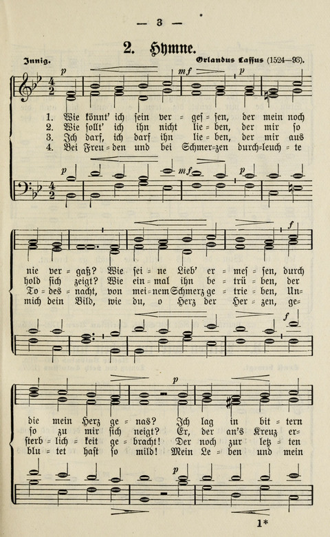 Sammlung Kirchlicher Lieder: für den Gemischten Chor. Liederbuch für Kirche, Schule und Haus page 3