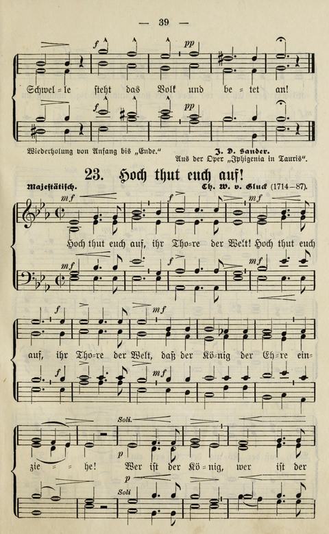 Sammlung Kirchlicher Lieder: für den Gemischten Chor. Liederbuch für Kirche, Schule und Haus page 39