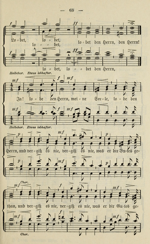 Sammlung Kirchlicher Lieder: für den Gemischten Chor. Liederbuch für Kirche, Schule und Haus page 63