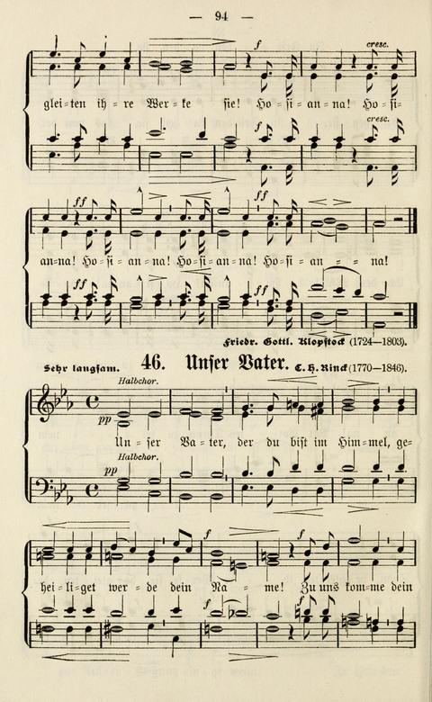 Sammlung Kirchlicher Lieder: für den Gemischten Chor. Liederbuch für Kirche, Schule und Haus page 94