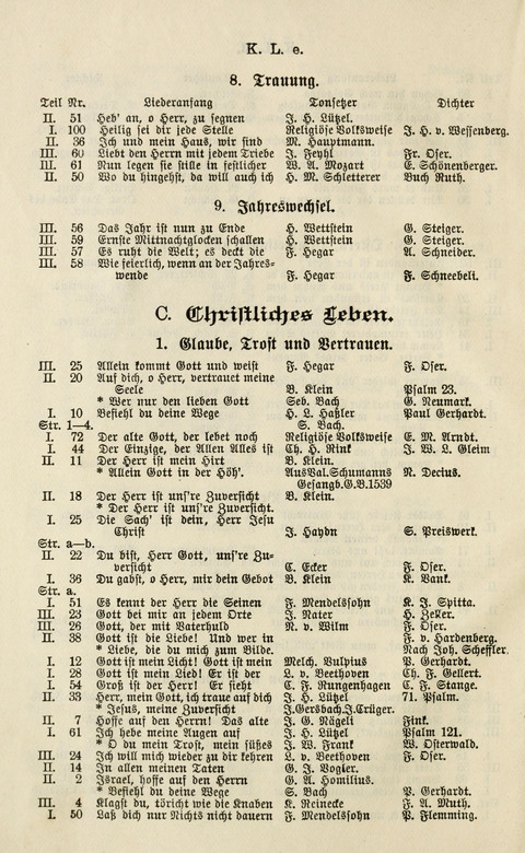 Sammlung Kirchlicher Lieder: für den Gemischten Chor. Liederbuch für Kirche, Schule und Haus page xi