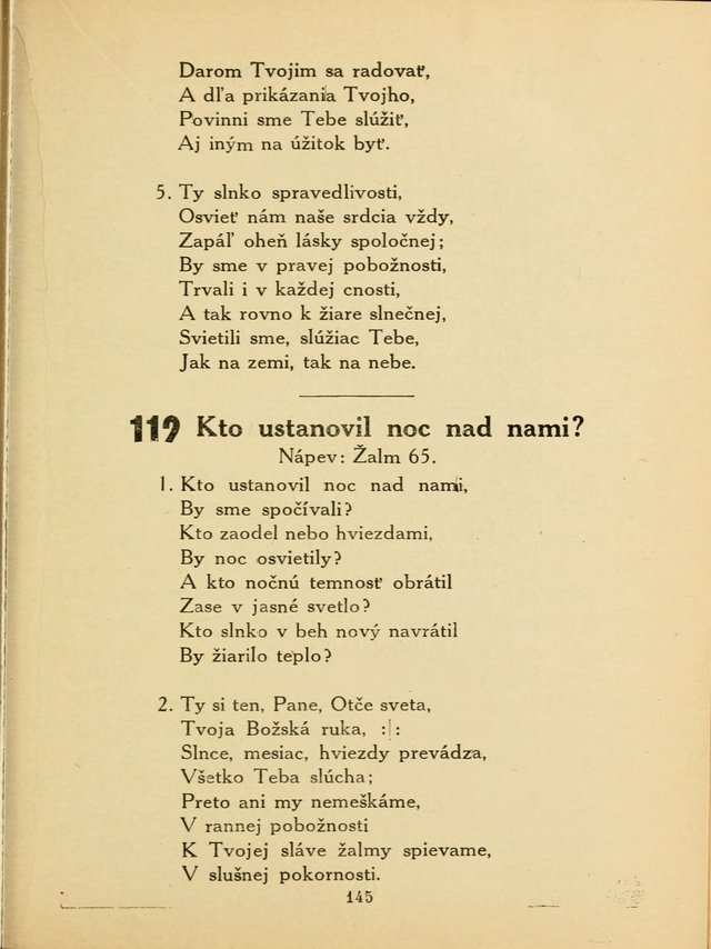 Slovensky Kalvinsky Spevnik page 145