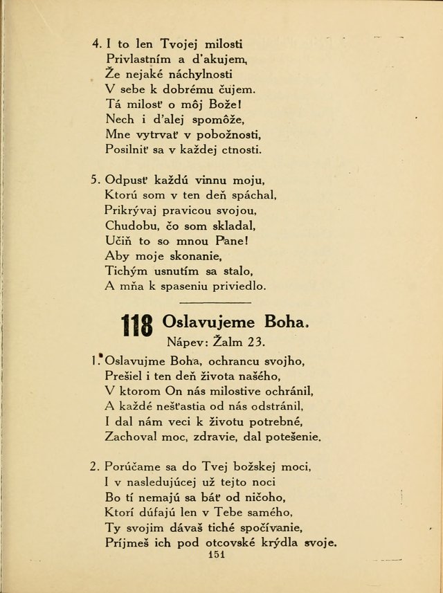 Slovensky Kalvinsky Spevnik page 151