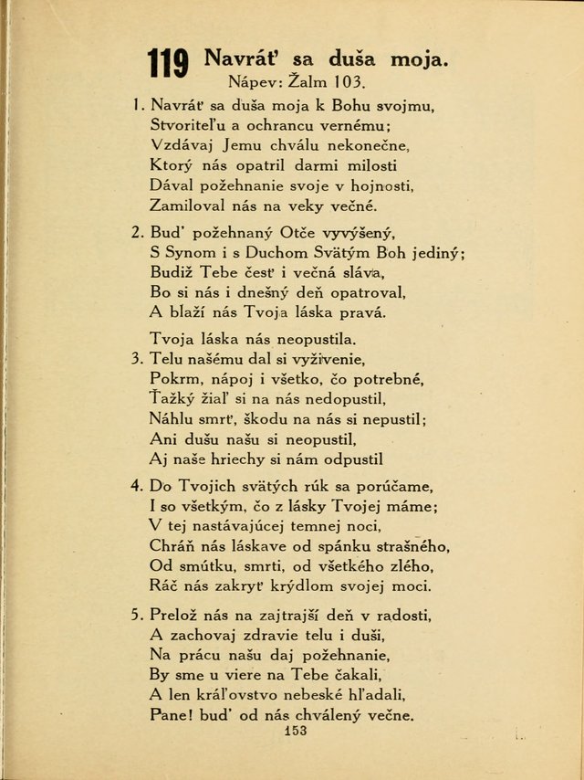 Slovensky Kalvinsky Spevnik page 153