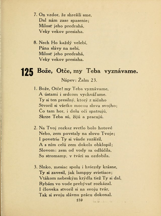 Slovensky Kalvinsky Spevnik page 159