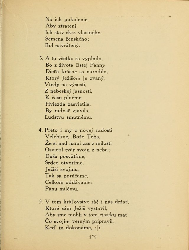 Slovensky Kalvinsky Spevnik page 179