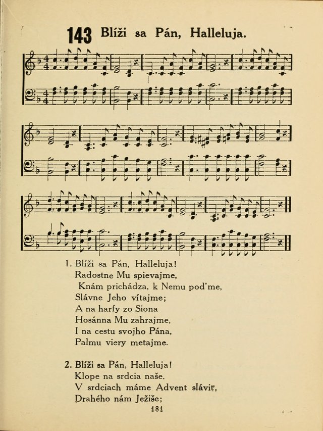 Slovensky Kalvinsky Spevnik page 181