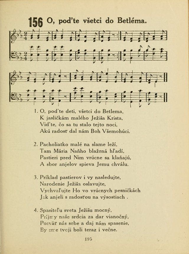 Slovensky Kalvinsky Spevnik page 195
