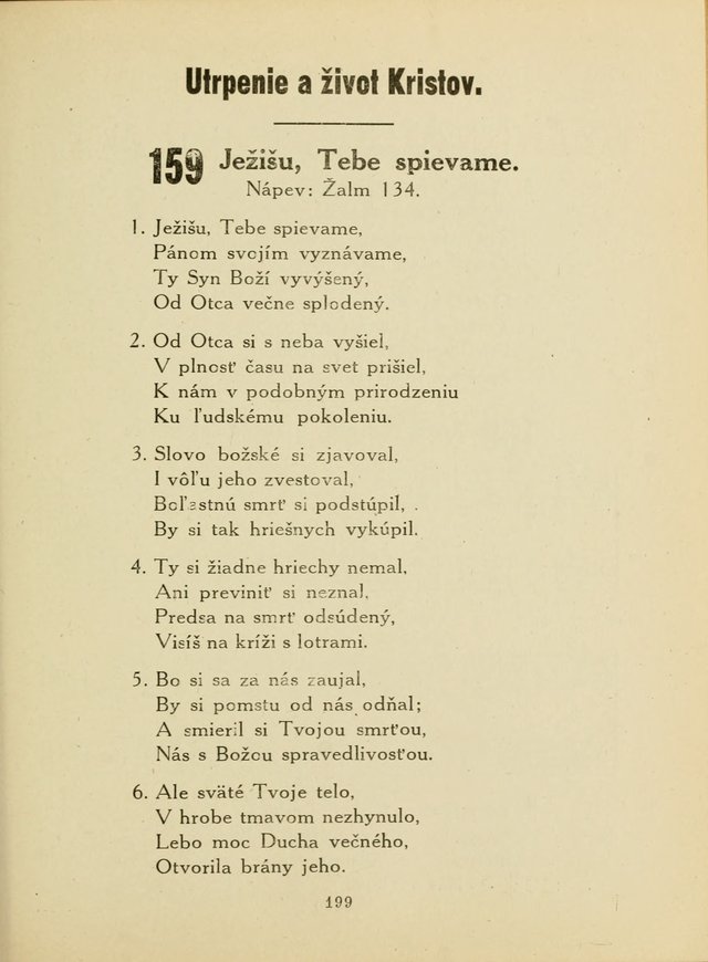 Slovensky Kalvinsky Spevnik page 199