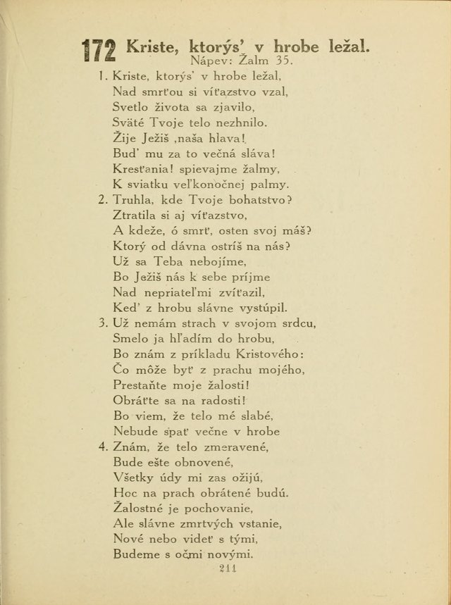 Slovensky Kalvinsky Spevnik page 211