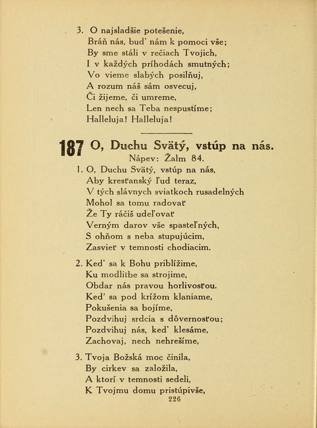 Slovensky Kalvinsky Spevnik page 226