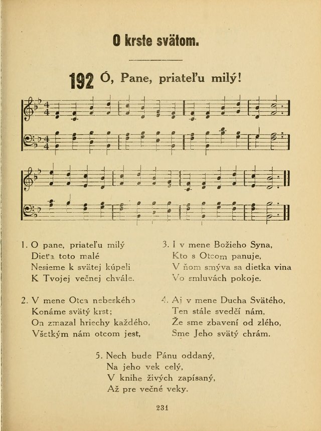 Slovensky Kalvinsky Spevnik page 231