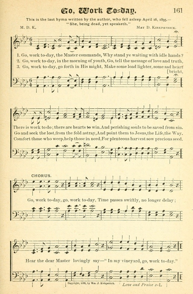 Songs of Love and Praise No. 2: for use in meetings for christian worship or work page 162