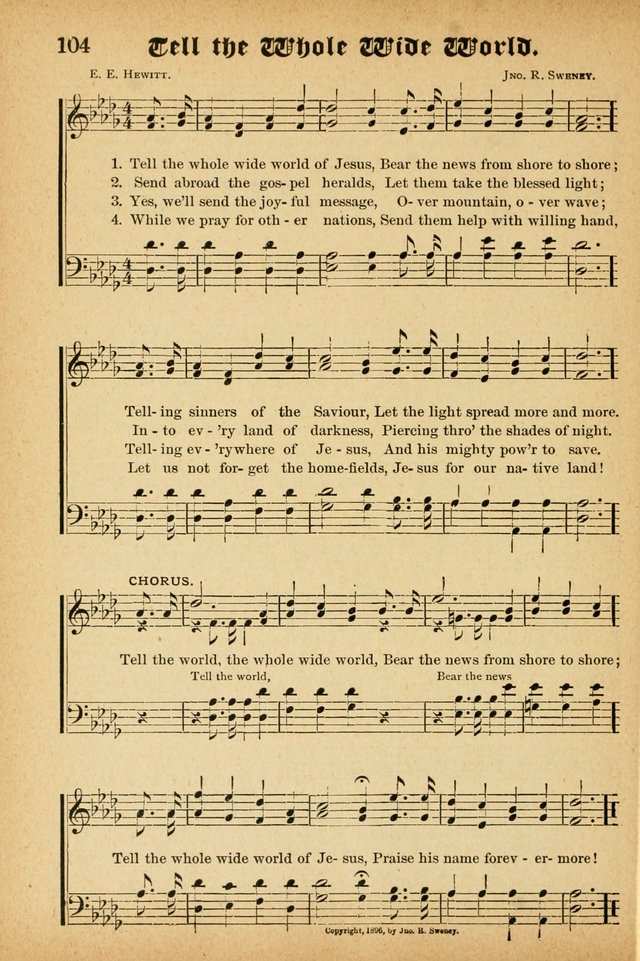 Songs of Love and Praise No. 3: For use in Meetings for Christian Worship of Work page 103