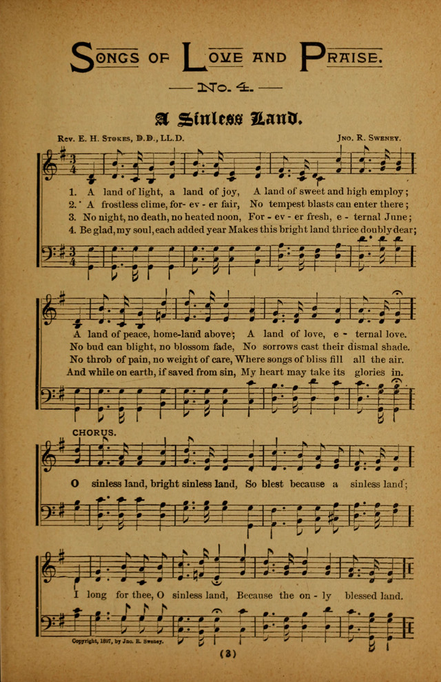 Songs of Love and Praise No. 4 page 1