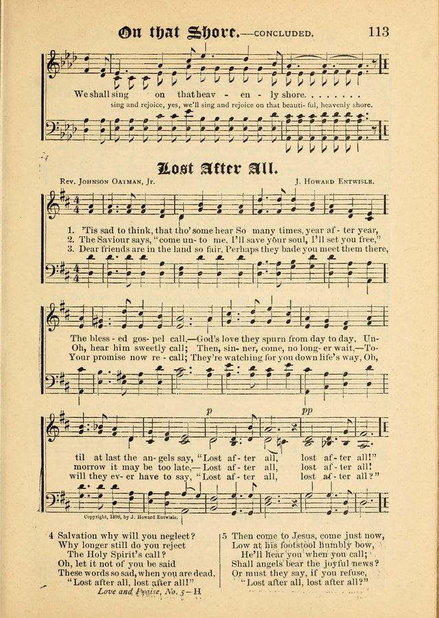 Songs of Love and Praise No. 5: for use in meetings for Christian worship or work page 101