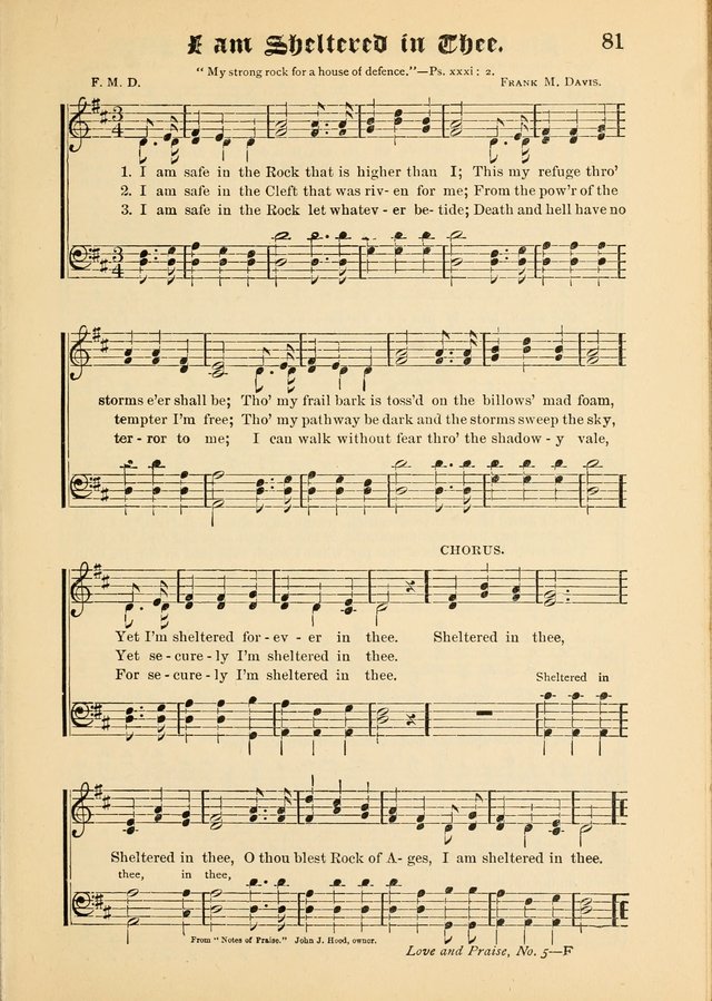 Songs of Love and Praise No. 5: for use in meetings for Christian worship or work page 71