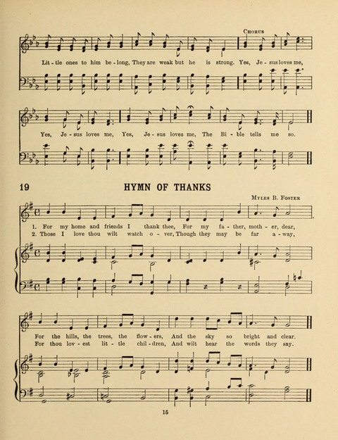 Songs for Little People: for use in the Sunday-School, the Kindergarten and the Home page 15