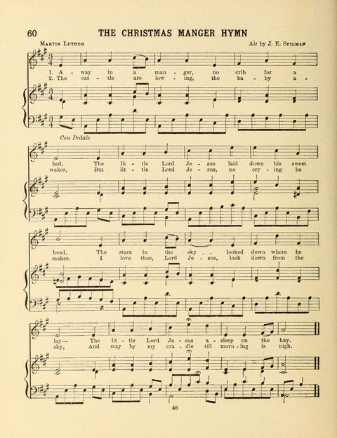Songs for Little People: for use in the Sunday-School, the Kindergarten and the Home page 46