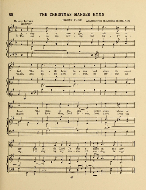 Songs for Little People: for use in the Sunday-School, the Kindergarten and the Home page 47