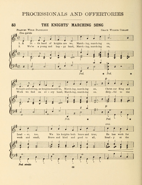 Songs for Little People: for use in the Sunday-School, the Kindergarten and the Home page 68