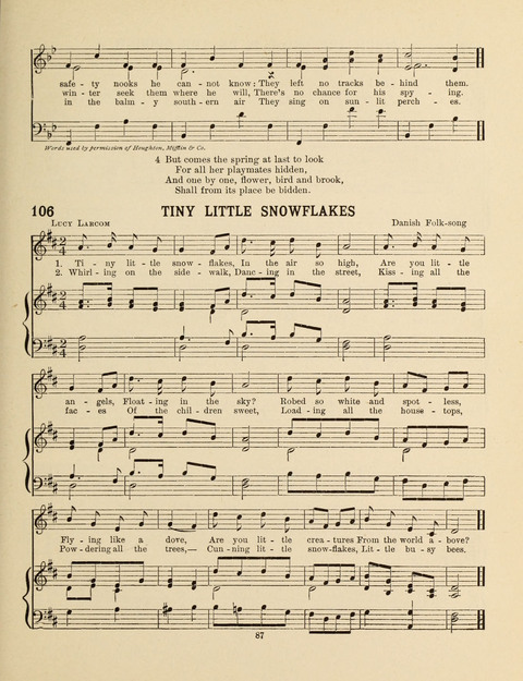 Songs for Little People: for use in the Sunday-School, the Kindergarten and the Home page 87