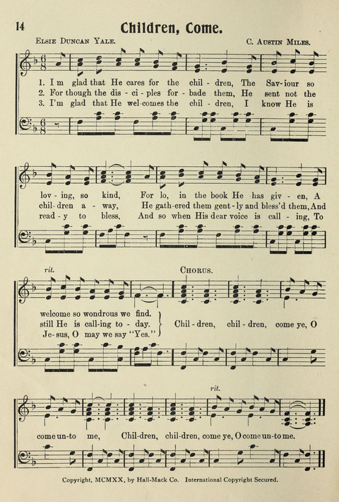 Songs for Little Singers No. 3: for primary departments of Sunday Schools page 12