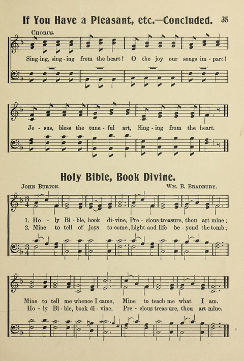 Songs for Little Singers No. 3: for primary departments of Sunday Schools page 33