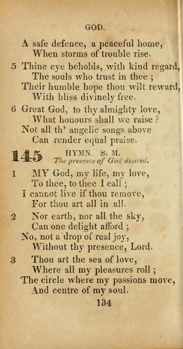Sacred lyrics, or Select hymns: particularly adapted to revivals of religion, and intended as a supplement to Watts.  page 134