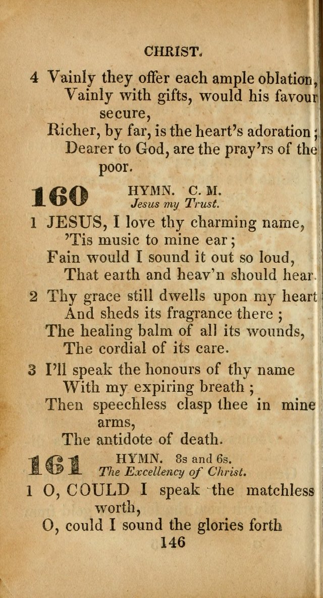 Sacred lyrics, or Select hymns: particularly adapted to revivals of religion, and intended as a supplement to Watts.  page 146