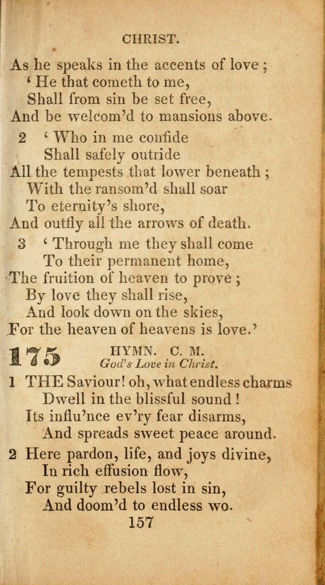 Sacred lyrics, or Select hymns: particularly adapted to revivals of religion, and intended as a supplement to Watts.  page 157