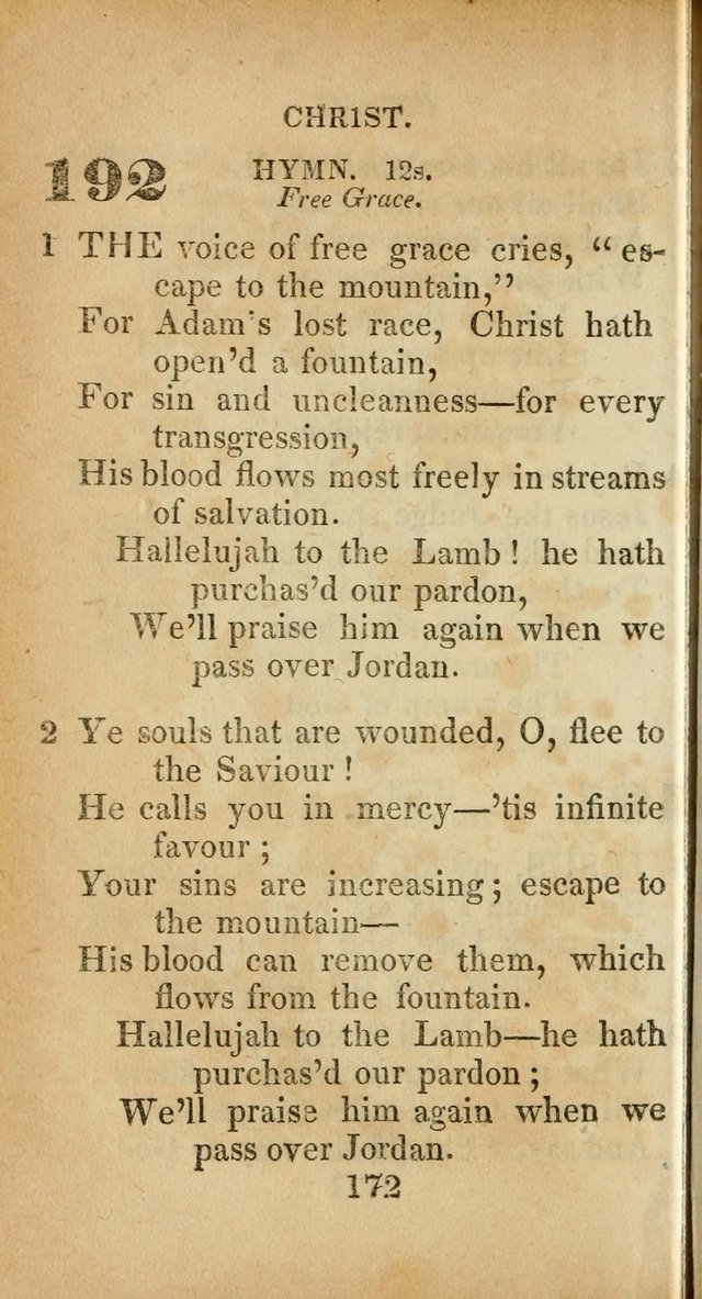 Sacred lyrics, or Select hymns: particularly adapted to revivals of religion, and intended as a supplement to Watts.  page 172