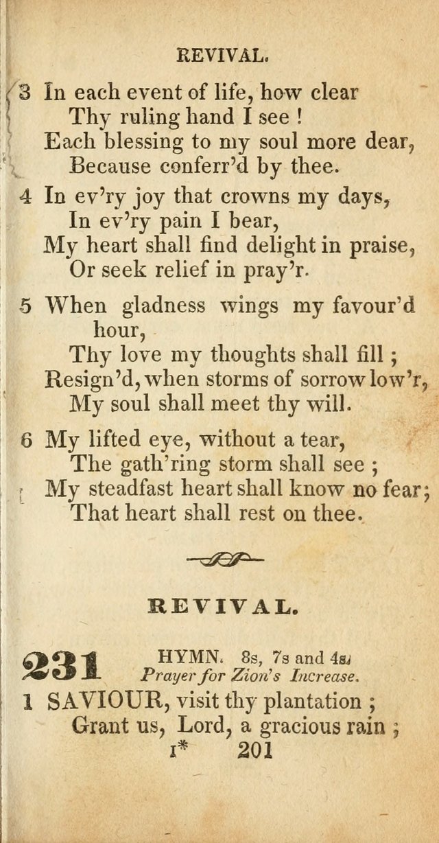 Sacred lyrics, or Select hymns: particularly adapted to revivals of religion, and intended as a supplement to Watts.  page 201