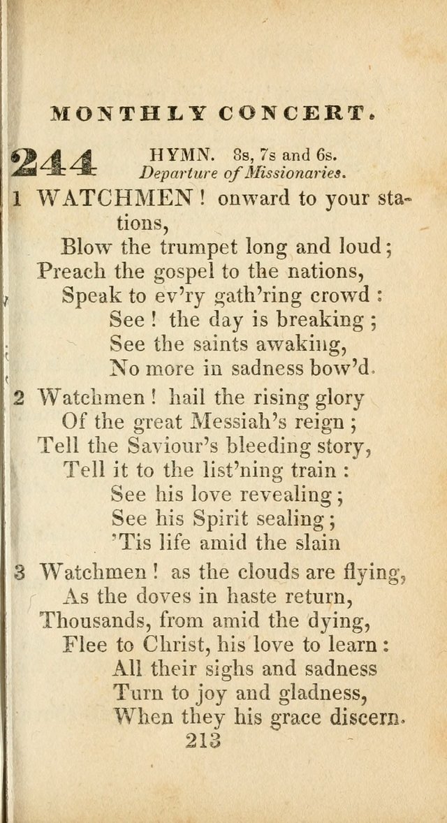 Sacred lyrics, or Select hymns: particularly adapted to revivals of religion, and intended as a supplement to Watts.  page 213