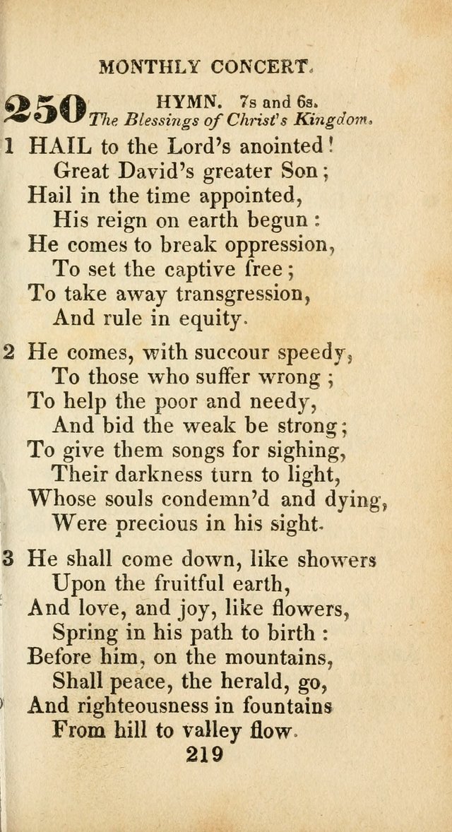 Sacred lyrics, or Select hymns: particularly adapted to revivals of religion, and intended as a supplement to Watts.  page 219