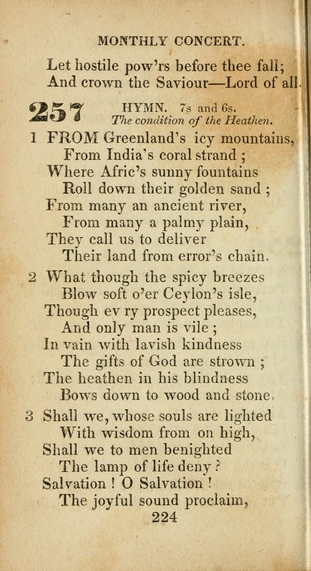 Sacred lyrics, or Select hymns: particularly adapted to revivals of religion, and intended as a supplement to Watts.  page 224
