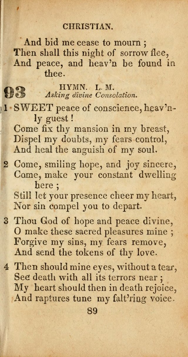 Sacred lyrics, or Select hymns: particularly adapted to revivals of religion, and intended as a supplement to Watts.  page 89