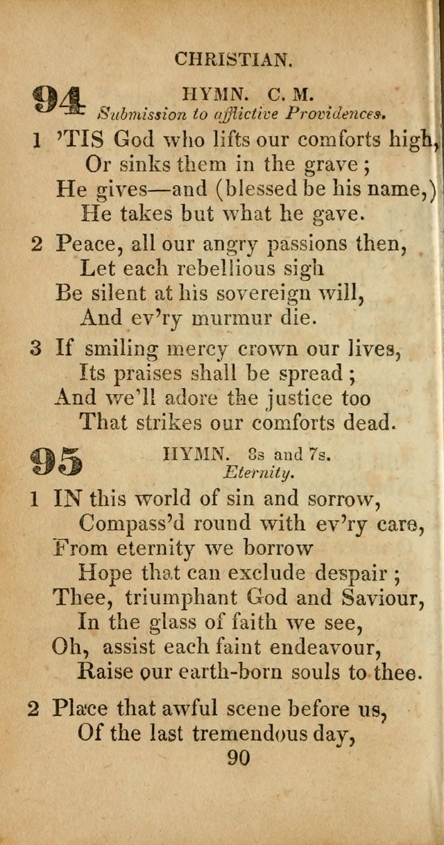 Sacred lyrics, or Select hymns: particularly adapted to revivals of religion, and intended as a supplement to Watts.  page 90