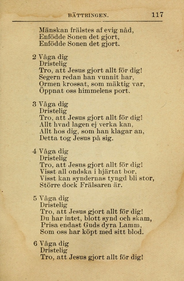 Söndagsskolbok: innehållande liturgi och sånger för söndagsskolan (Omarbetad uppl.) page 117