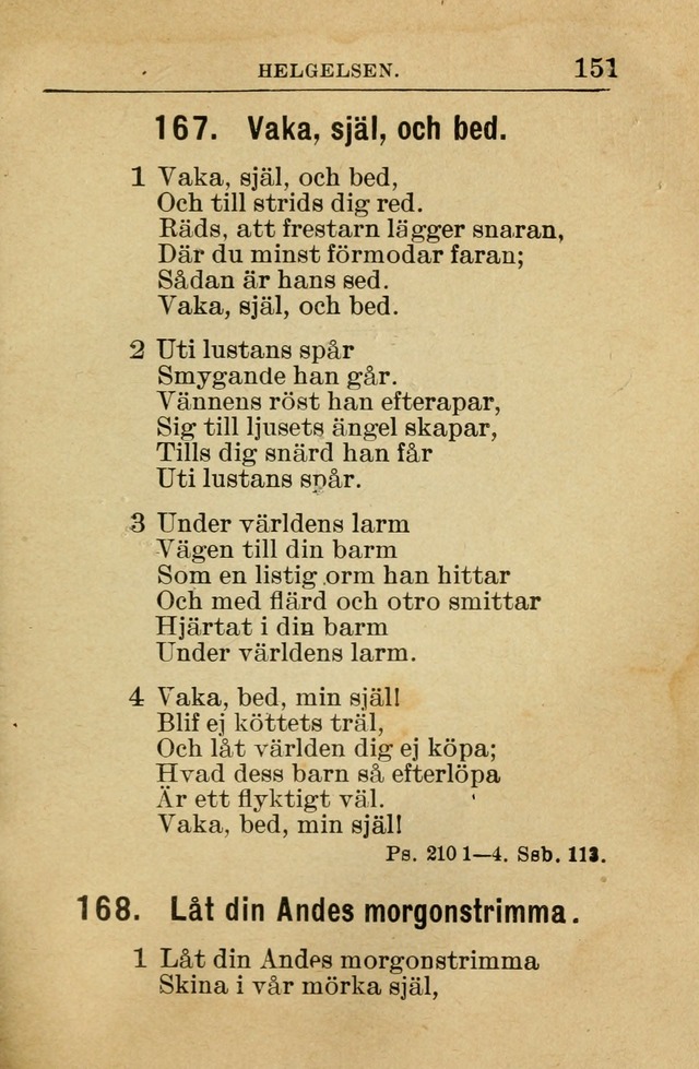 Söndagsskolbok: innehållande liturgi och sånger för söndagsskolan (Omarbetad uppl.) page 153