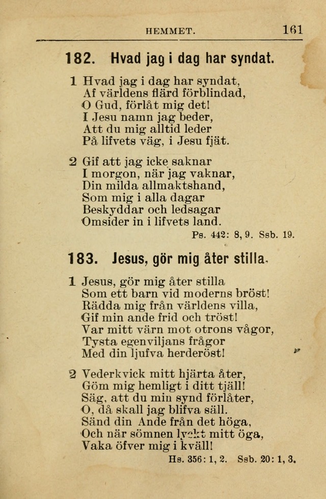 Söndagsskolbok: innehållande liturgi och sånger för söndagsskolan (Omarbetad uppl.) page 163